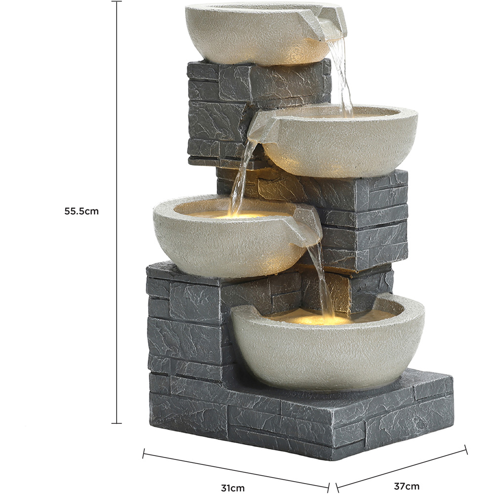 Charles Bentley Rhine Mains Powered Cascading Water Feature Image 8