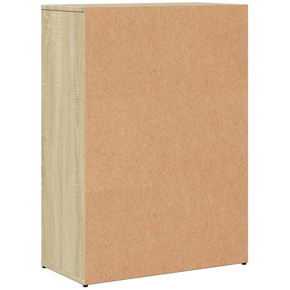 vidaXL 2 Door Single Drawer Sonoma Oak Sideboard Image 7