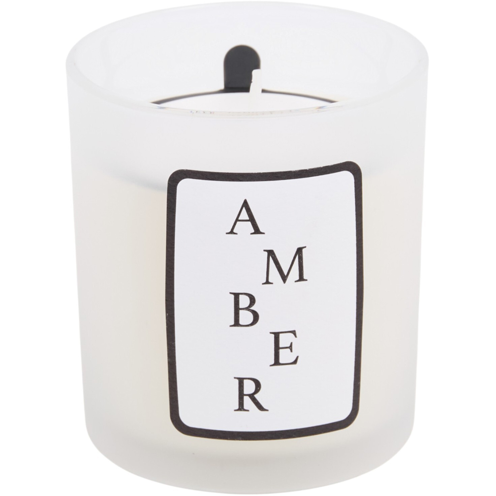 Candle in Frosted Glass Jar Image 6