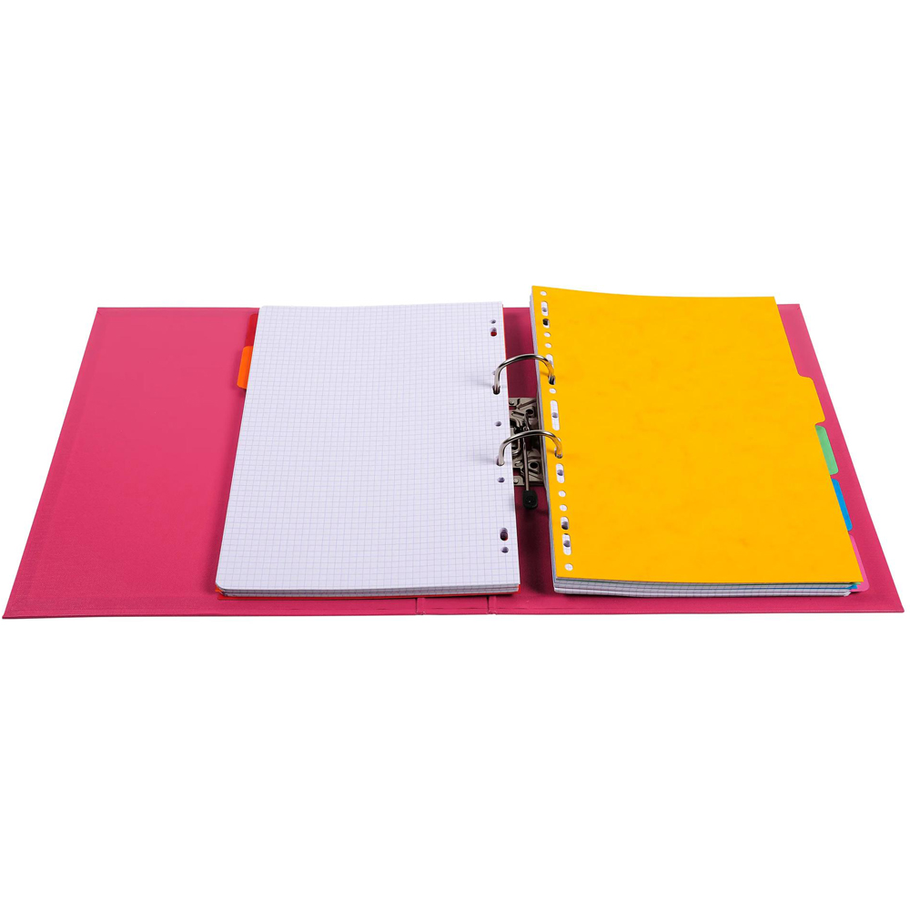 Exacompta PremTouch Raspberry A4 PVC Lever Arch File 10 Pack Image 3