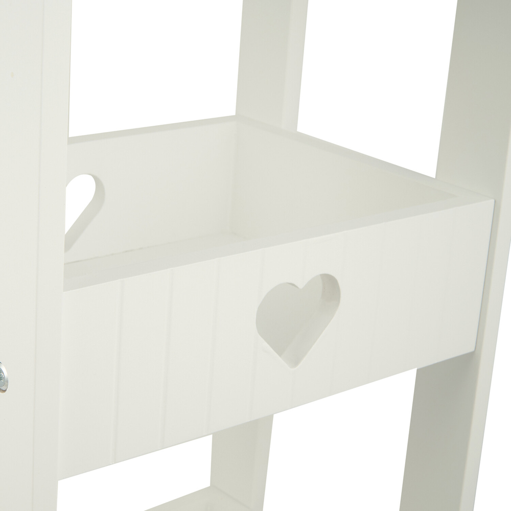 Oxford 3 Tier Heart Caddy - White Image 3