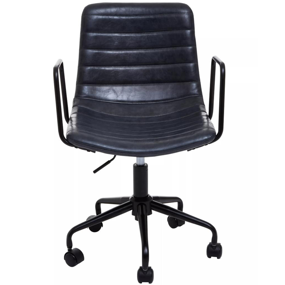 Premier Housewares Forbes Grey Swivel Office Chair Image 3