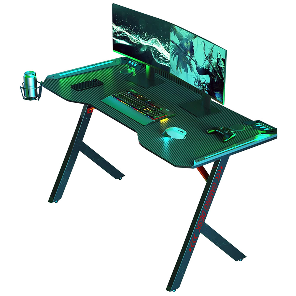 Neo Model 3 Gaming Desk with LED Lights Image 6