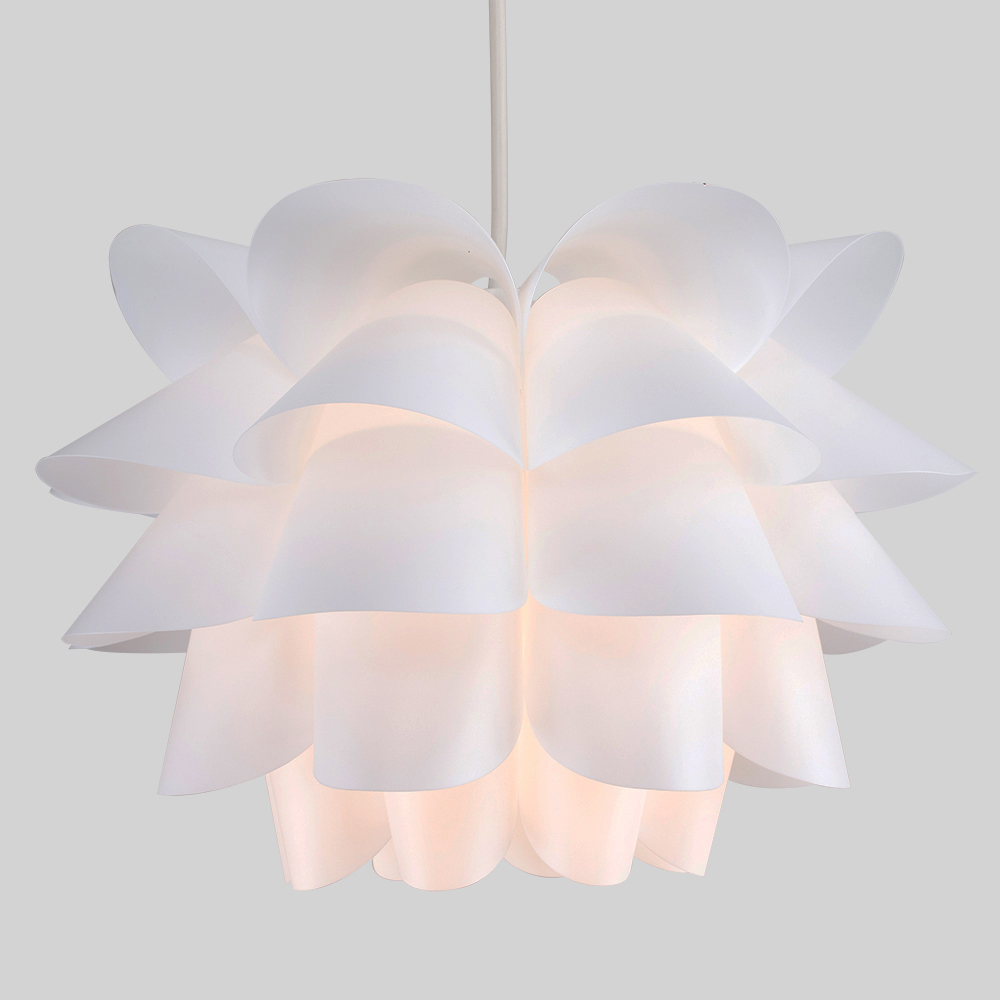 ValueLights Danish White Pendant Shade Image 4