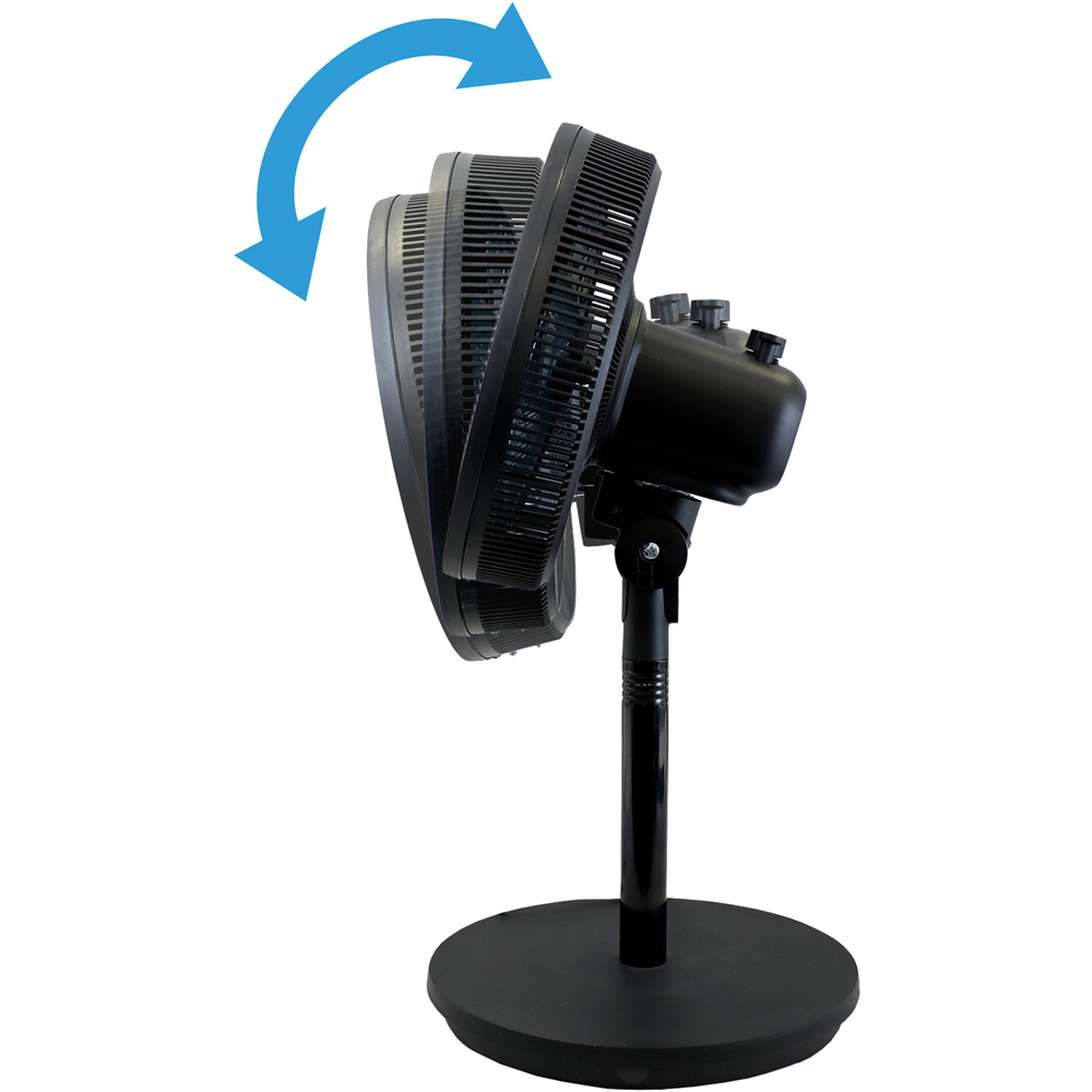 Igenix White Pedestal Fan 12 inch Image 3