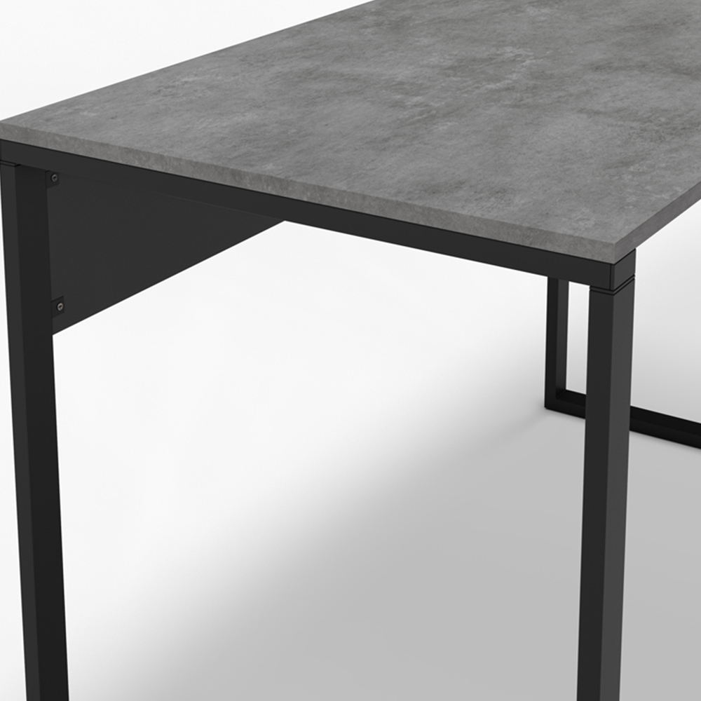 Decortie Inna Modern Multipurpose Computer Desk Black Bute Image 3