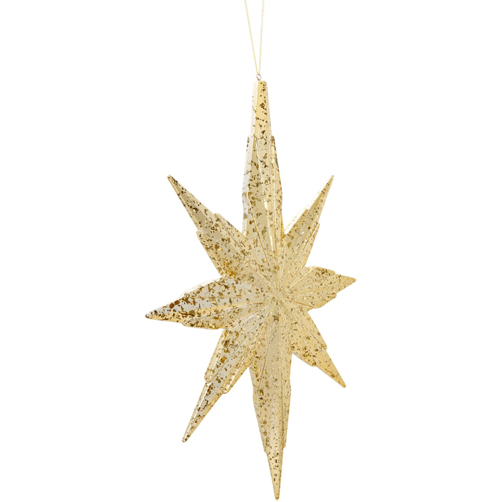 Antique Hanging Star Decoration Gold Image 1