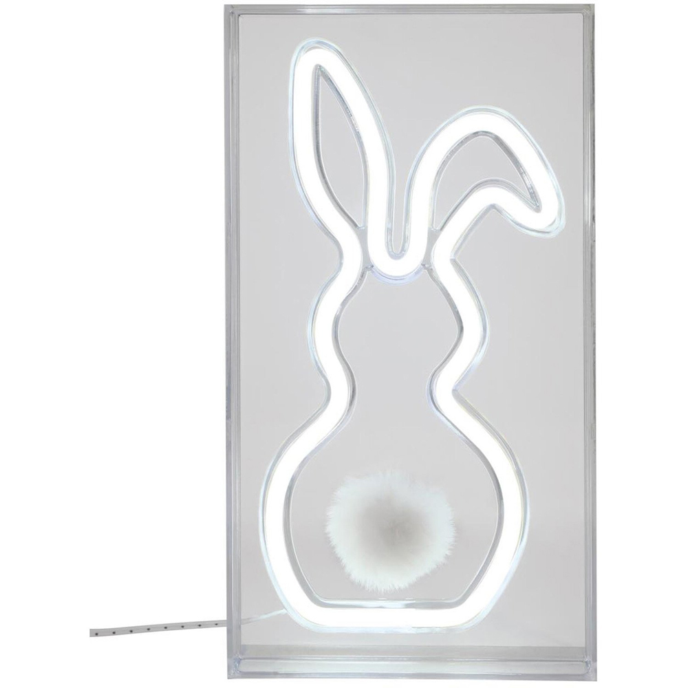 Neon Bunny Light - White Image 2