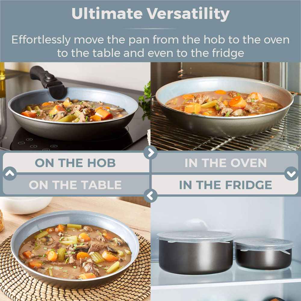 Tower 7 Piece Grey Cookware Set Image 5