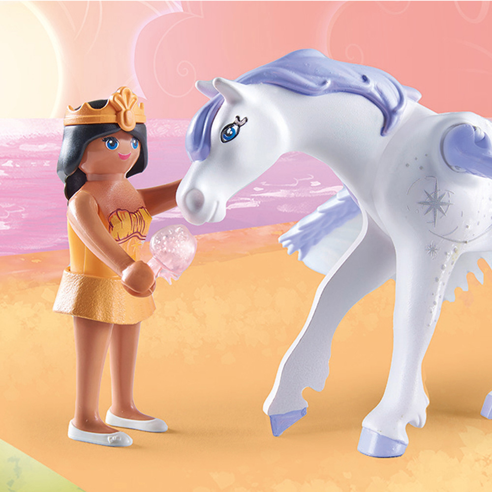 Playmobil Pegasus with Rainbow in the Clouds Playset 85 Piece Image 7