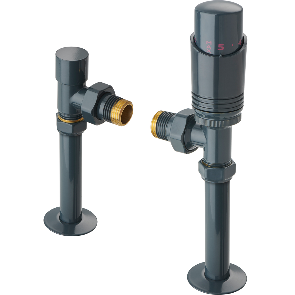 Terma Anthracite Pipe Sleeving and Metal Collar Set 130mm Image 4