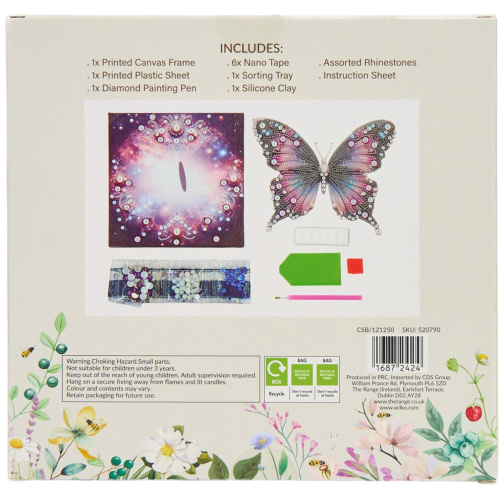 Butterfly 3D Diamond Sticker Canvas Kit Image 3