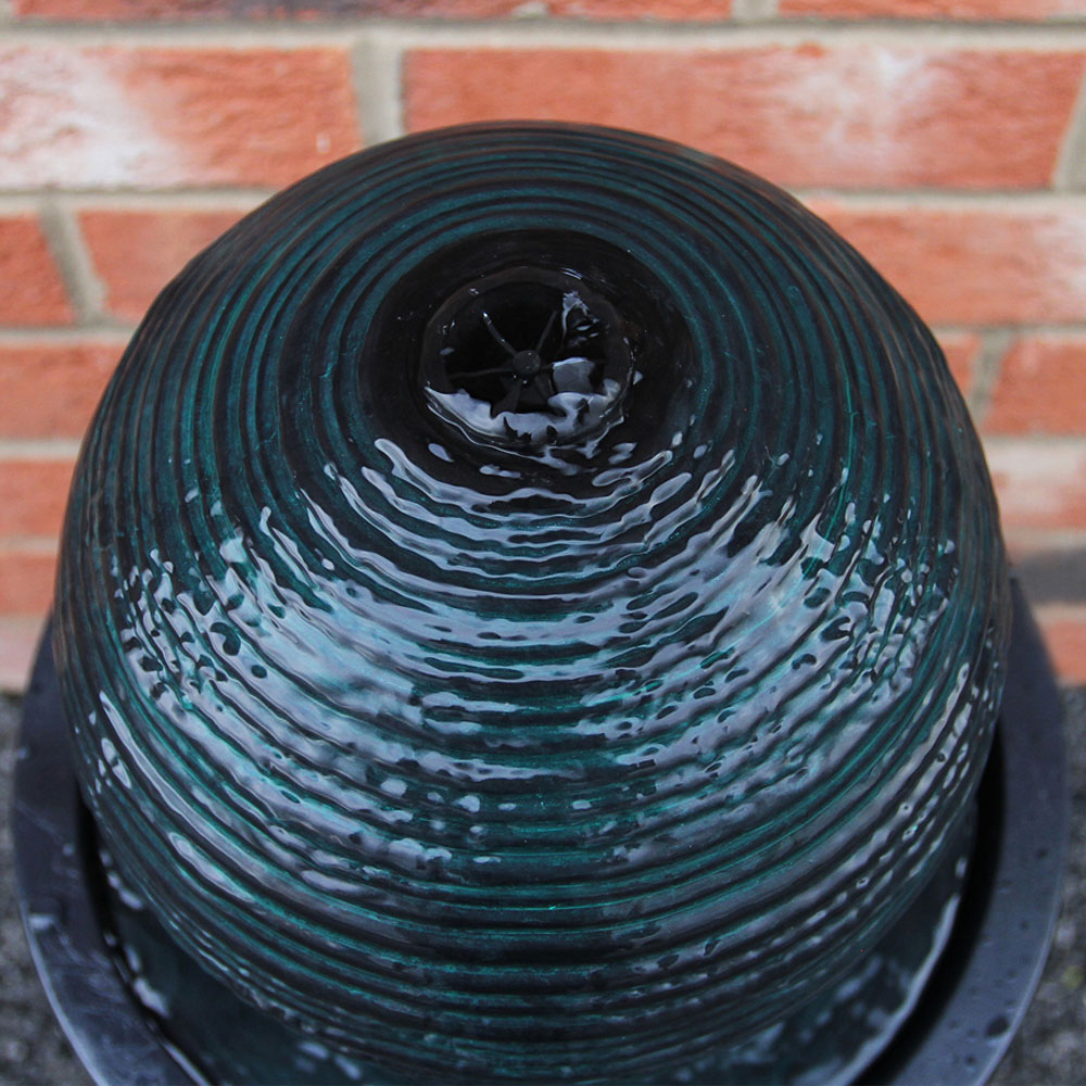 Monster Shop Black Round Ball Solar Water Feature Image 5