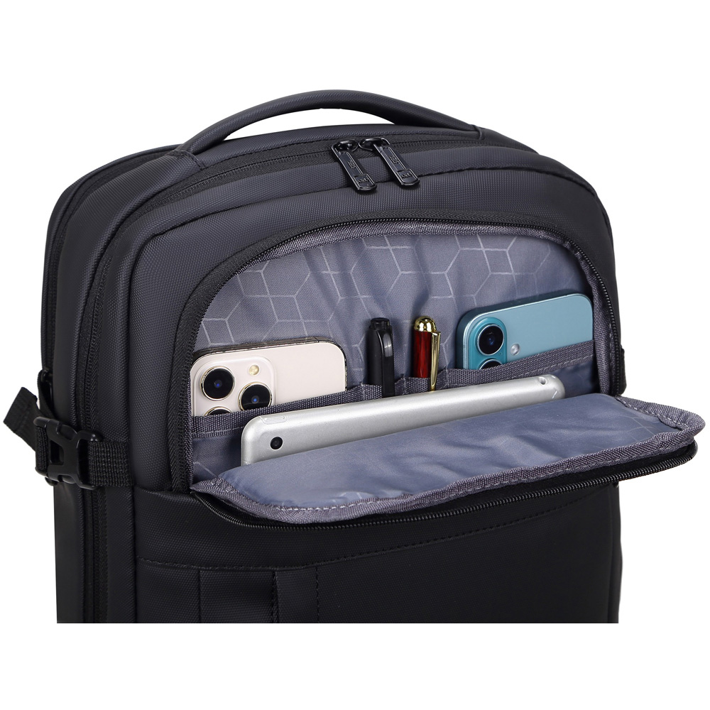 A2B Pioneer 20L Black Weatherproof RyanAir Onboard Underseat Backpack Image 8