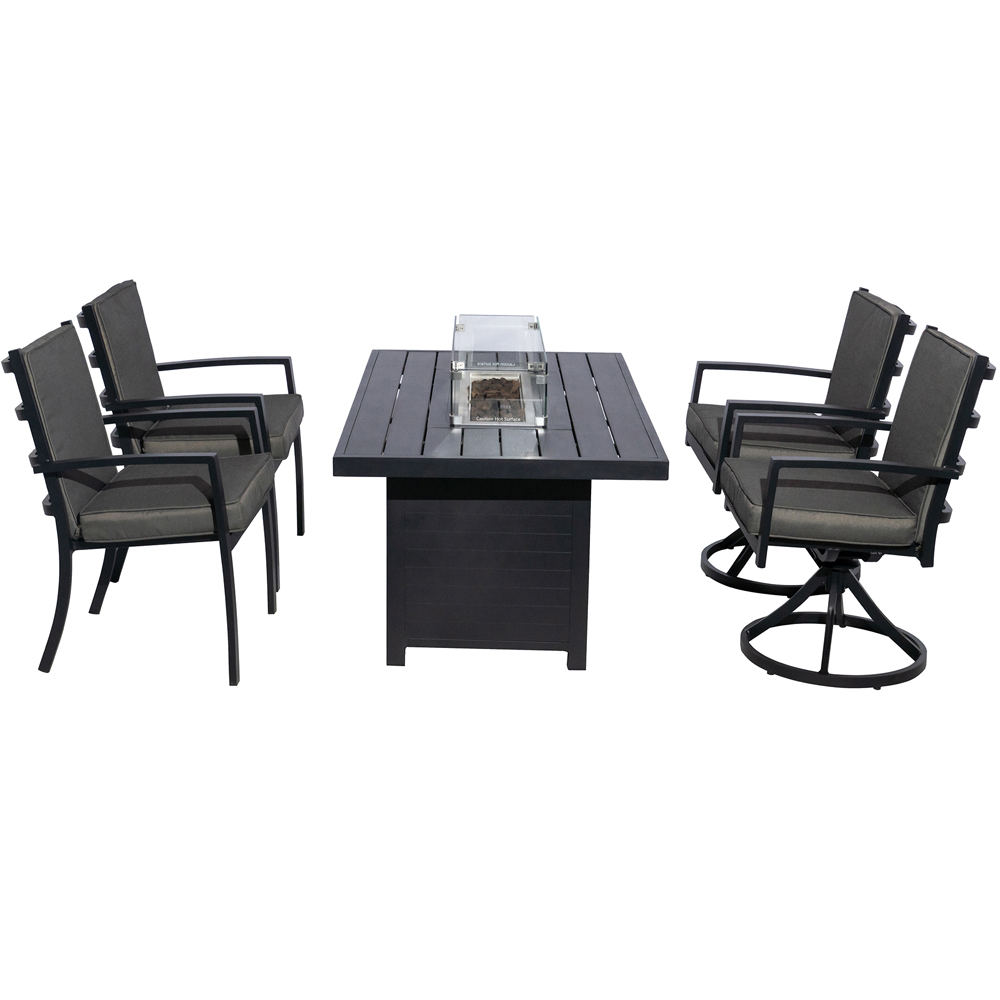 Furniture One 4 Seater Aluminium Garden Dining Set Image 4
