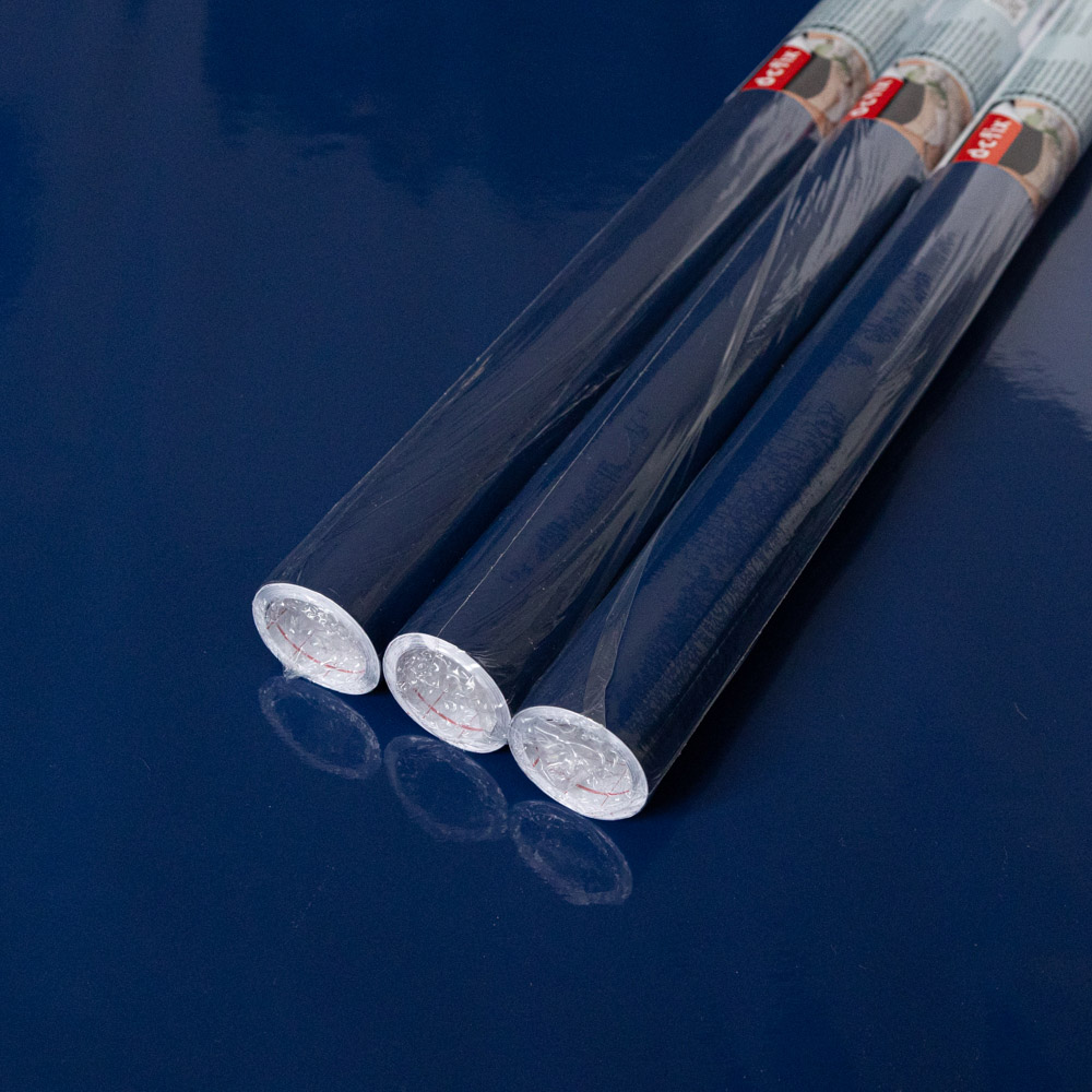 d-c-fix Glossy Navy Blue Sticky Back Plastic Vinyl Wrap Film 67.5cm x 2m 3 Pack Image 2