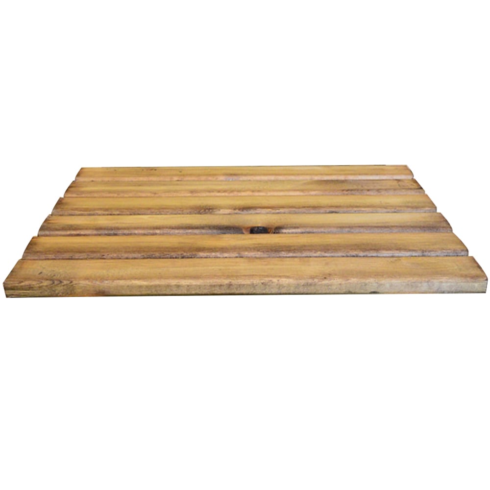 Samuel Alexander Hand Made Chunky Rustic Wooden Companion Seat Straight Tray Image 1