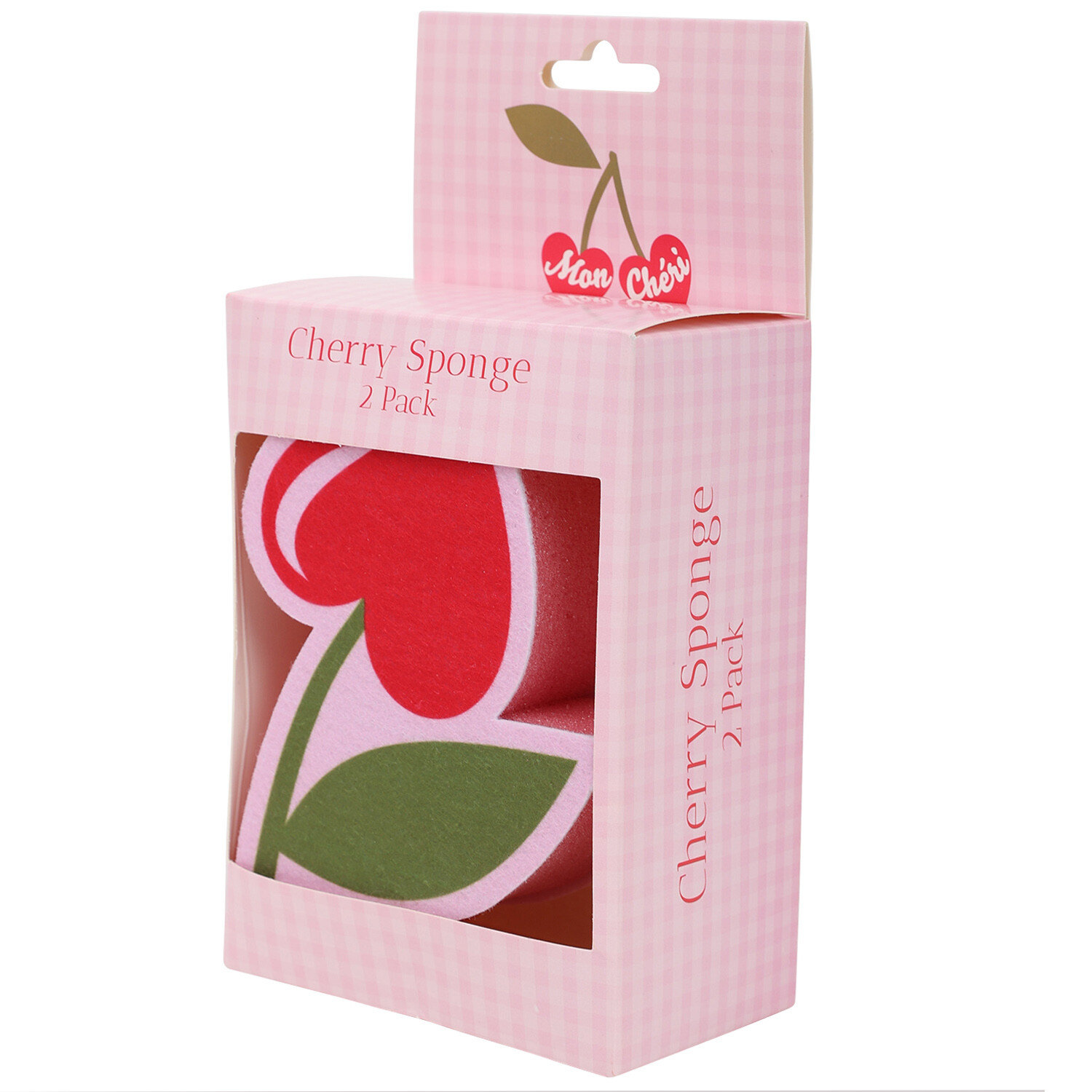 Pack of 2 Mon Cheri Cherry Sponges - Red Image 2