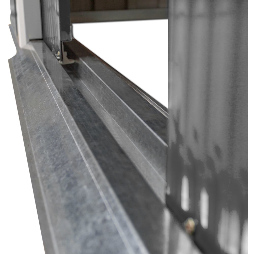 tectake Grey and White Pitch Roof Shed Image 3