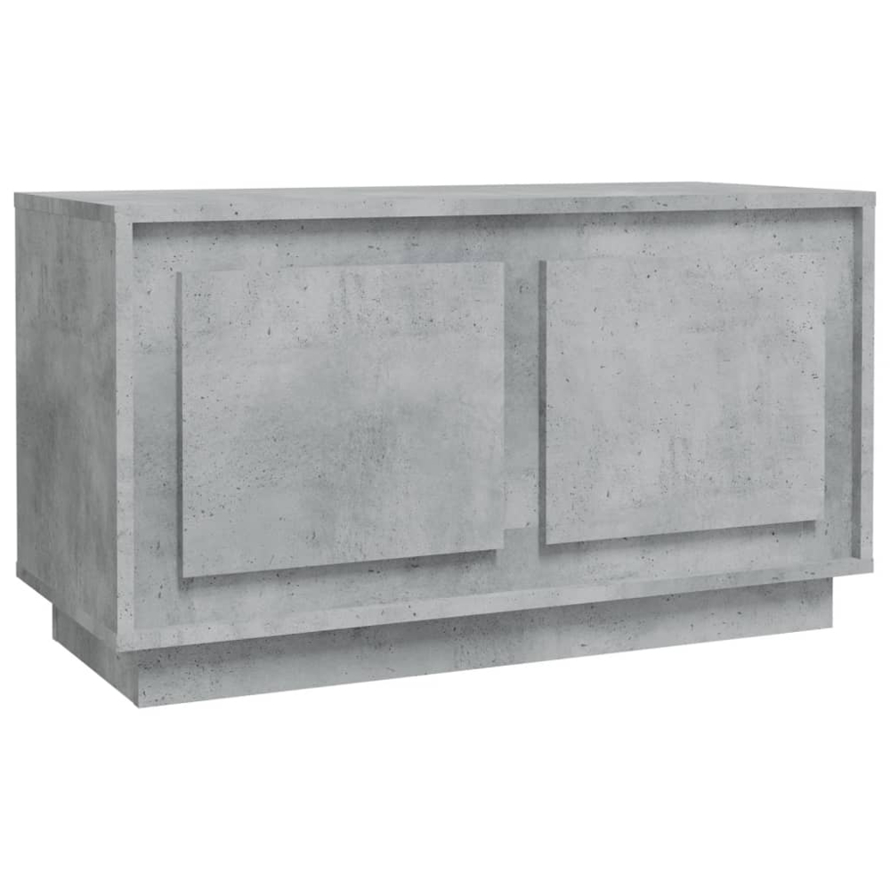 vidaXL 2 Door Concrete Grey TV Cabinet Image 2