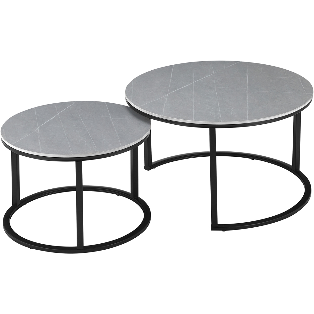 Comfy Living Stone Nest of Tables Set of 2 Image 2