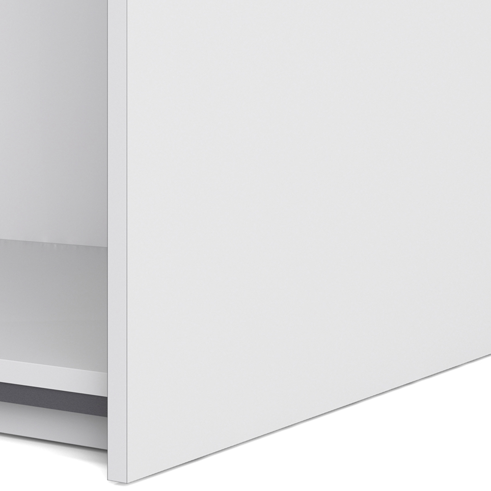 Verona 2 Door 2 Shelf White and Oak Mirrored Sliding Wardrobe Image 9