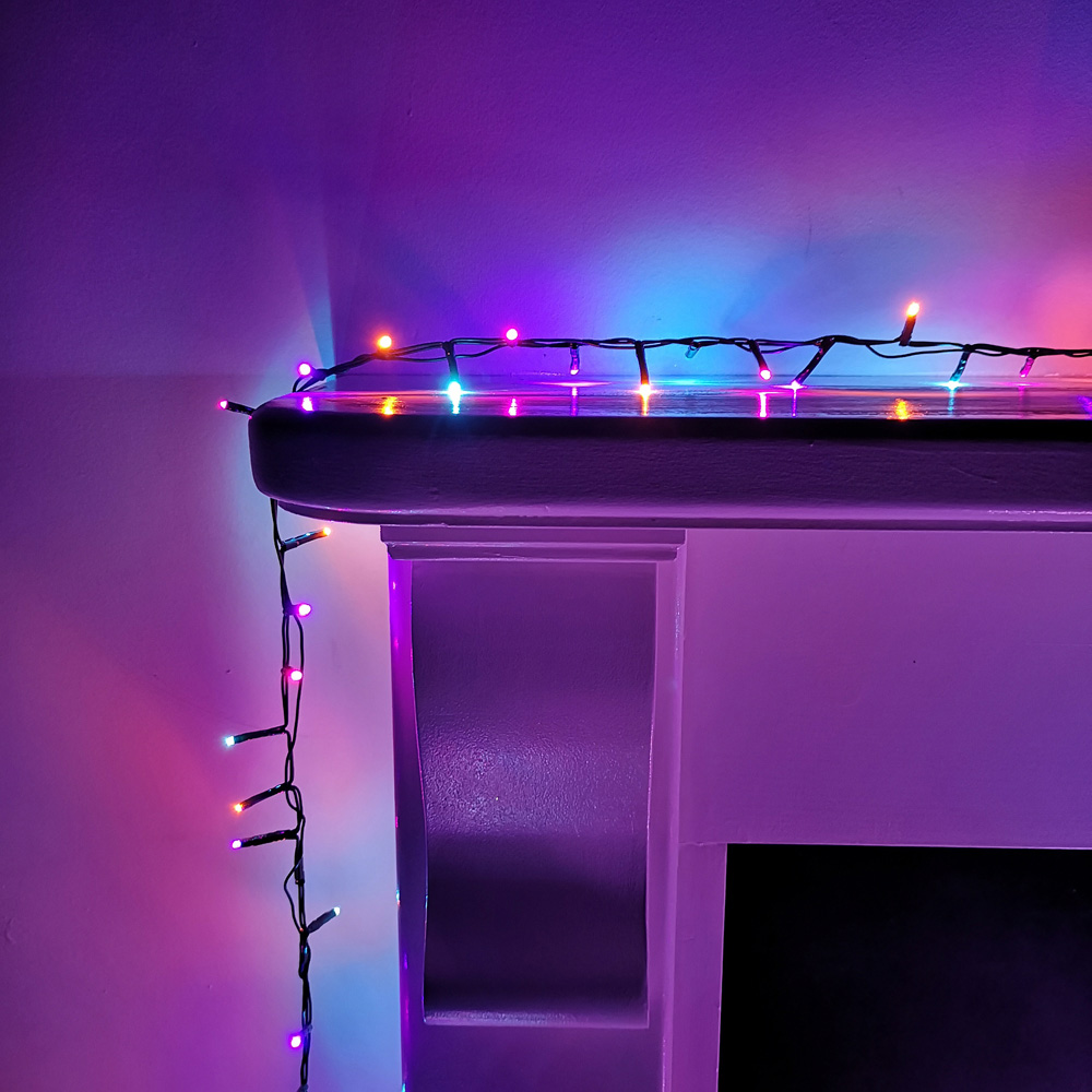 Premier TreeBrights 500 Rainbow LED Multi-Function Christmas String Light 12.5m Image 3