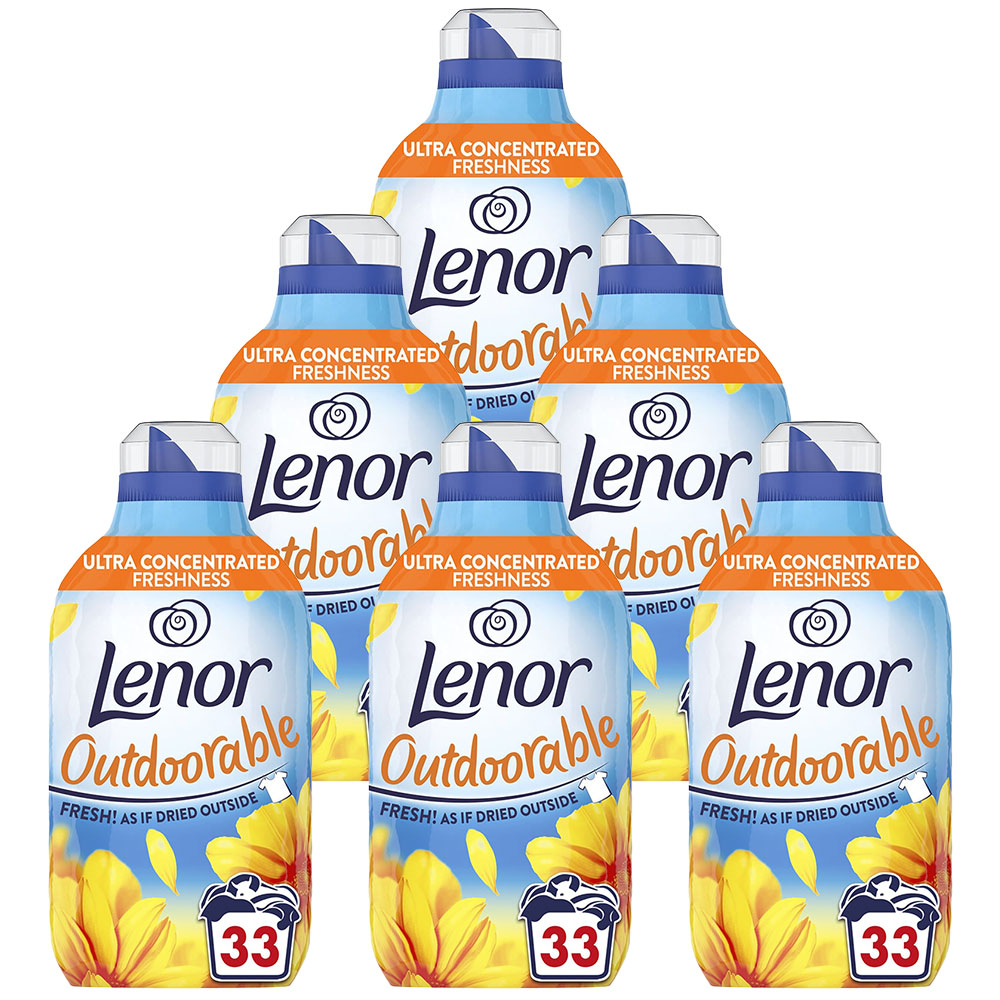 Lenor Outdoorable Summer Breeze Fabric Conditioner 33 Washes Case of 6 x 462ml Image 1