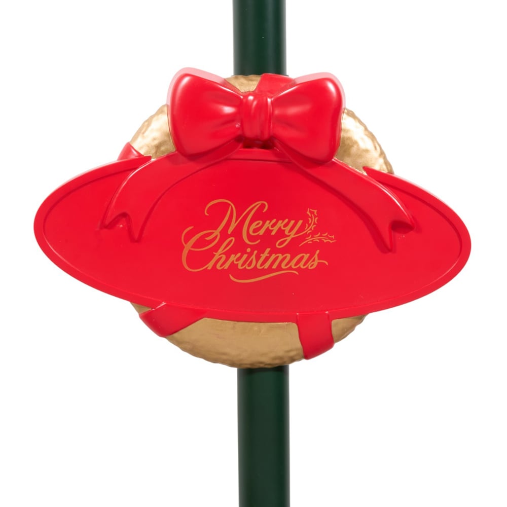 Christmas LED Snowing Musical Lantern - Green Image 8
