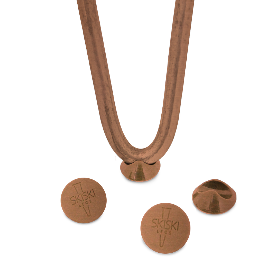 MonsterShop 2 Prong Antique Copper Hairpin Leg 305mm 4 Pack Image 4