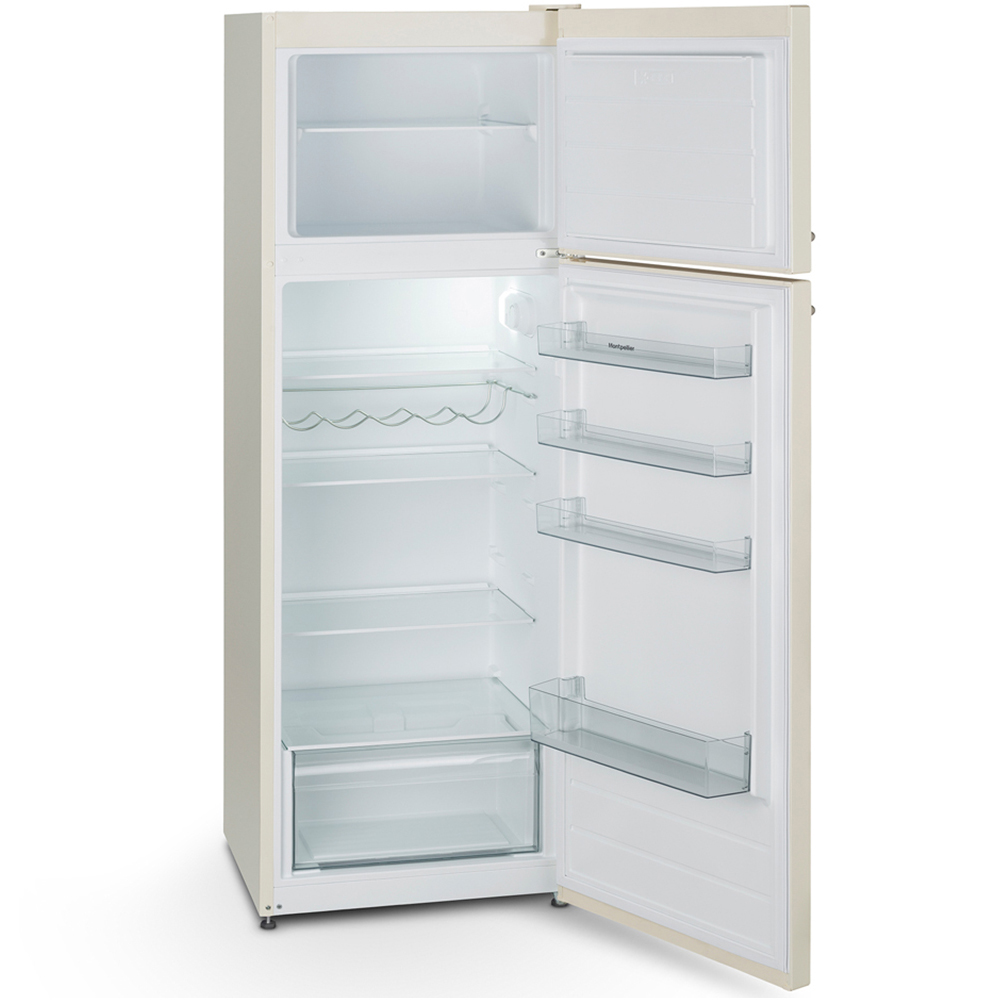 Montpellier MAB346EC Cream Top Mount Retro 312L Fridge Freezer Image 5