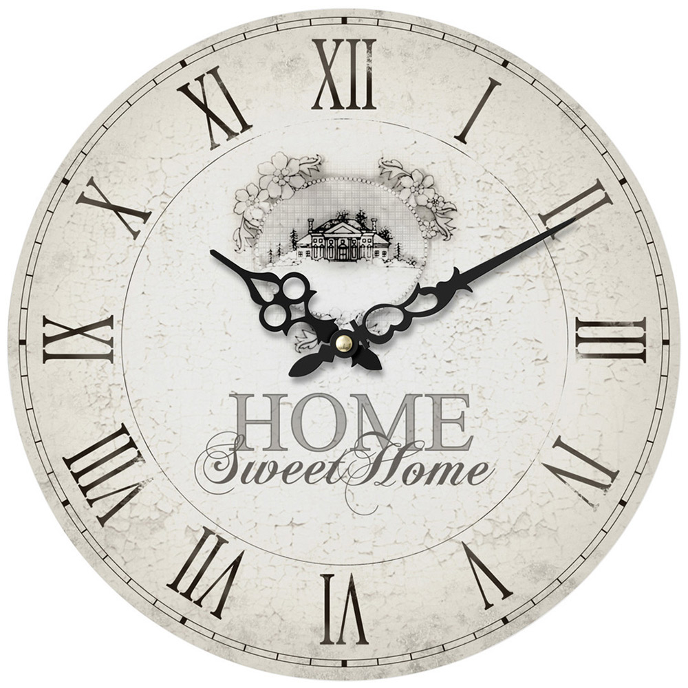 Premier Housewares Home Sweet Home Wall Clock Image 1