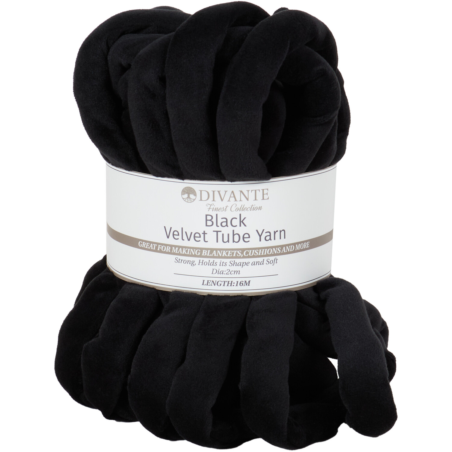 Divante Black Velvet Tube Yarn 624g Image 1