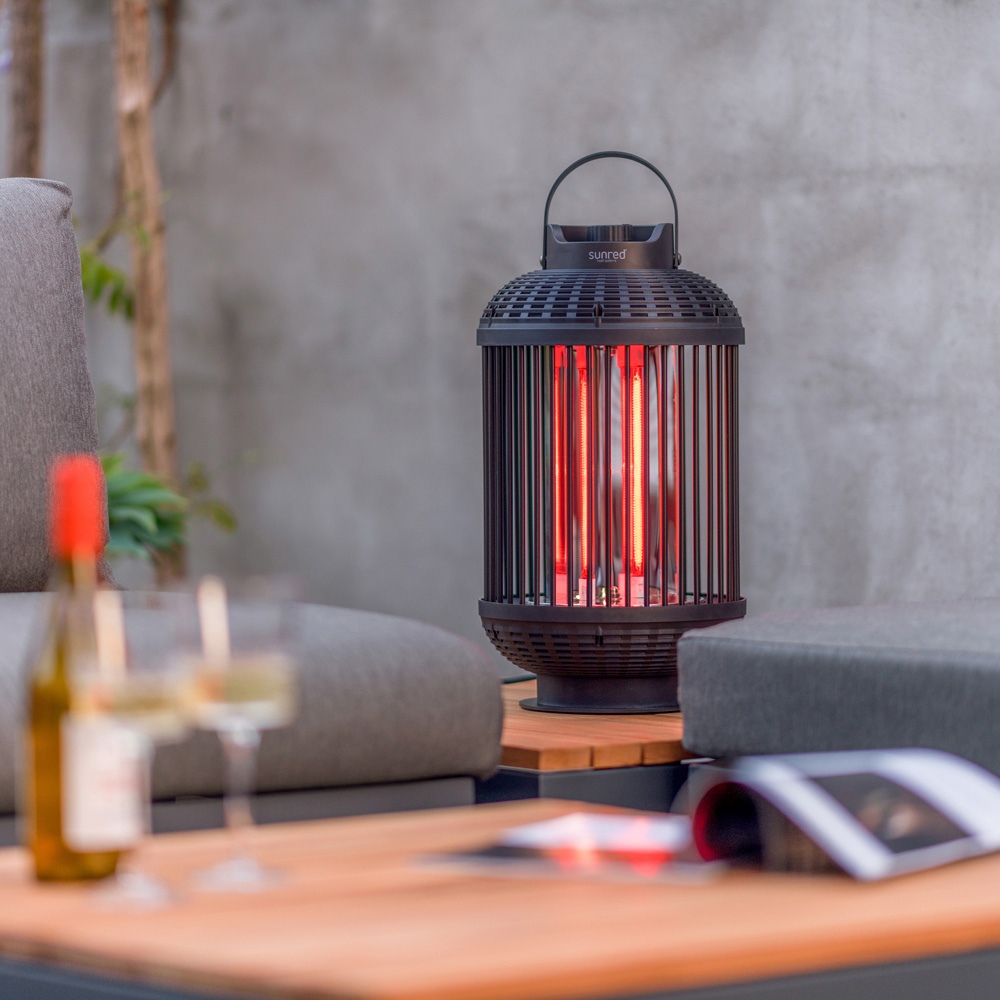 Sunred Dark Black Indox Table Patio Heater 1200W Image 7