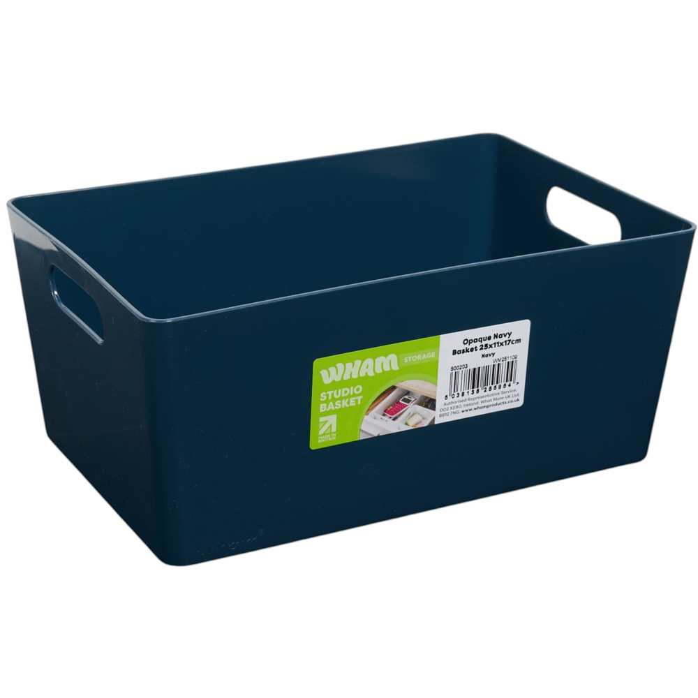 Wham Opaque Studio Basket Navy Blue Image 3