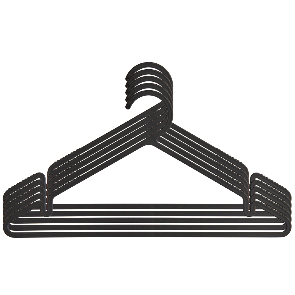 Wilko Coat Hanger Black 8 Pack Wilko