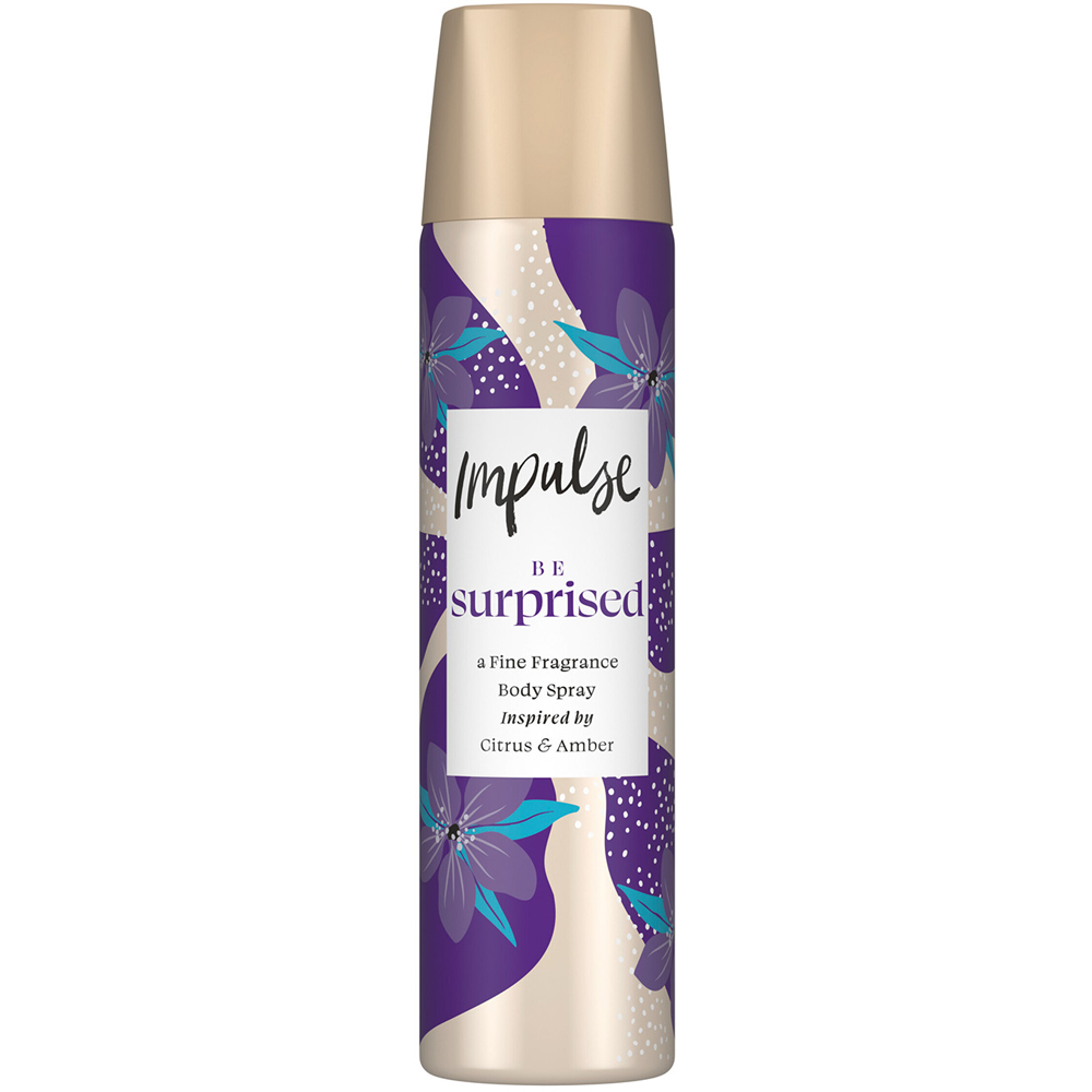 Impulse Be Surprised Blend of Natural Scents Body Spray Deodorant 75ml 6 Pack Image 3