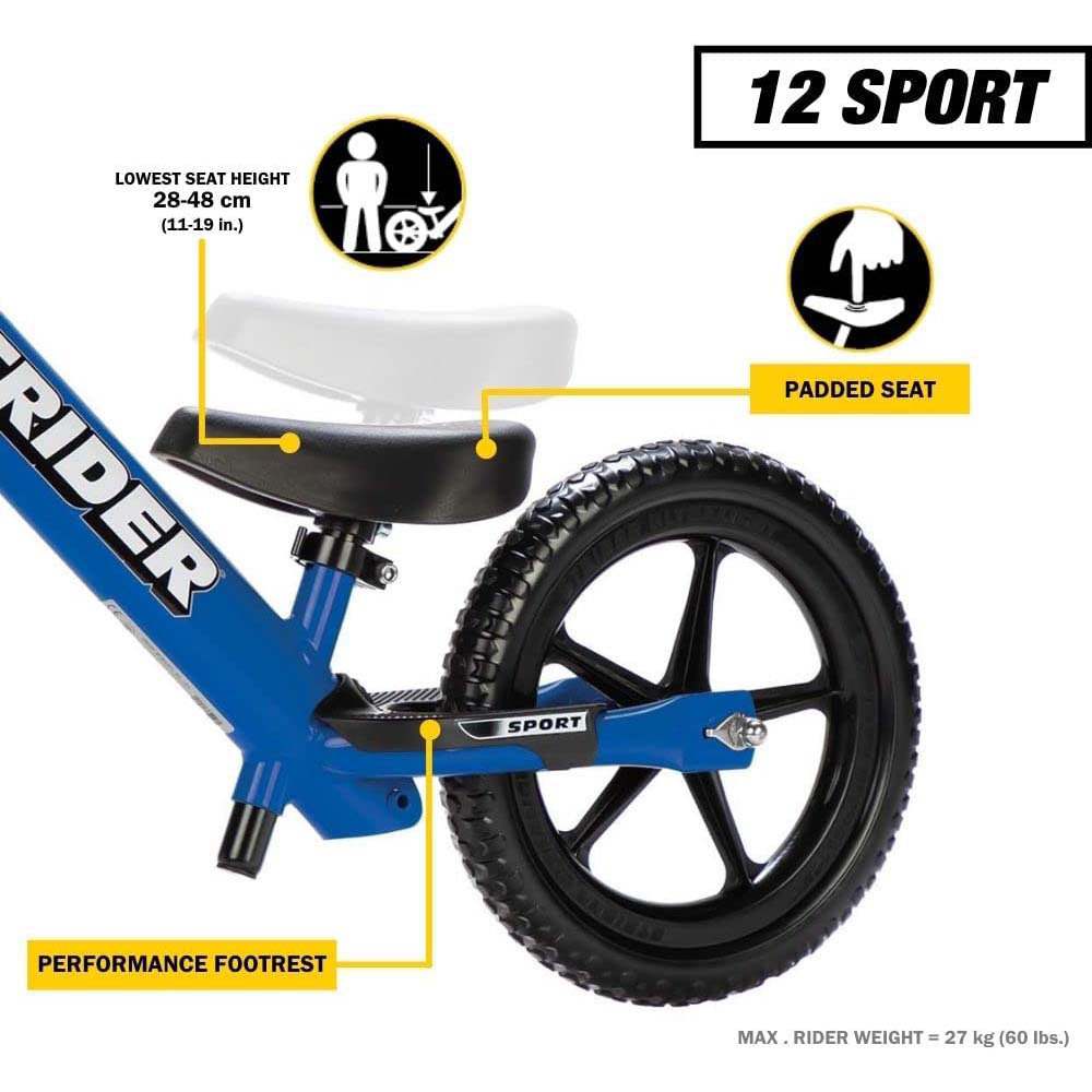 Strider Sport 12 inch Blue Balance Bike Image 7