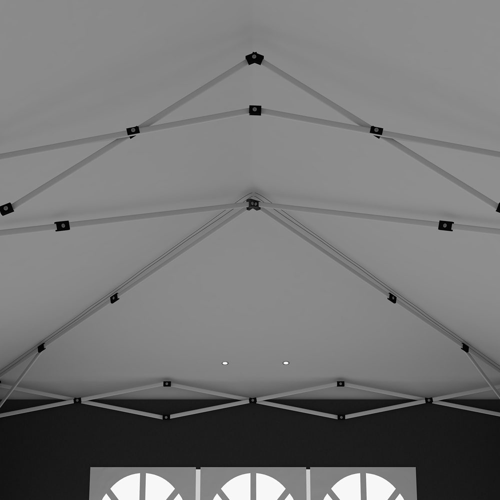Outsunny 3 x 6m Black Pop Up Gazebo with Sides Image 4