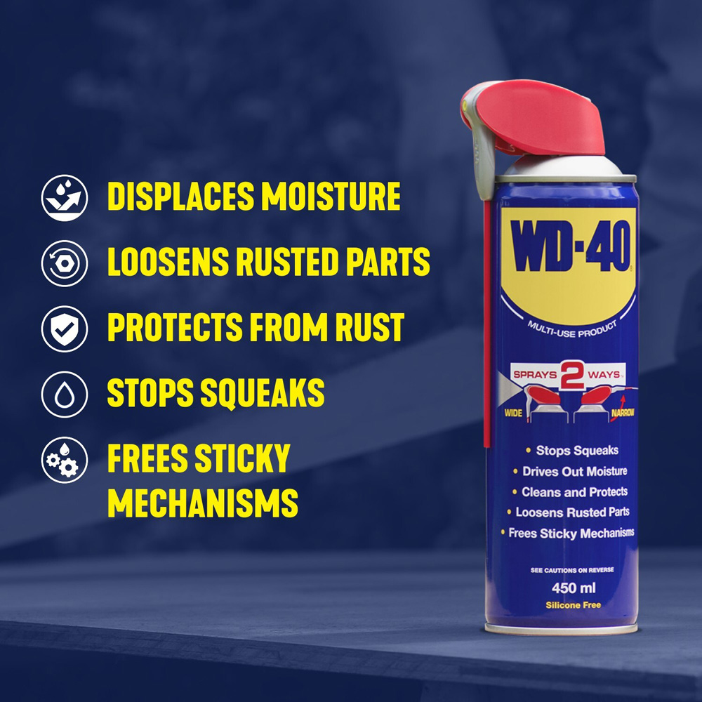 WD-40 Multi-Use Lubricant 450ml with Specialist Contact Cleaner 400ml Image 7