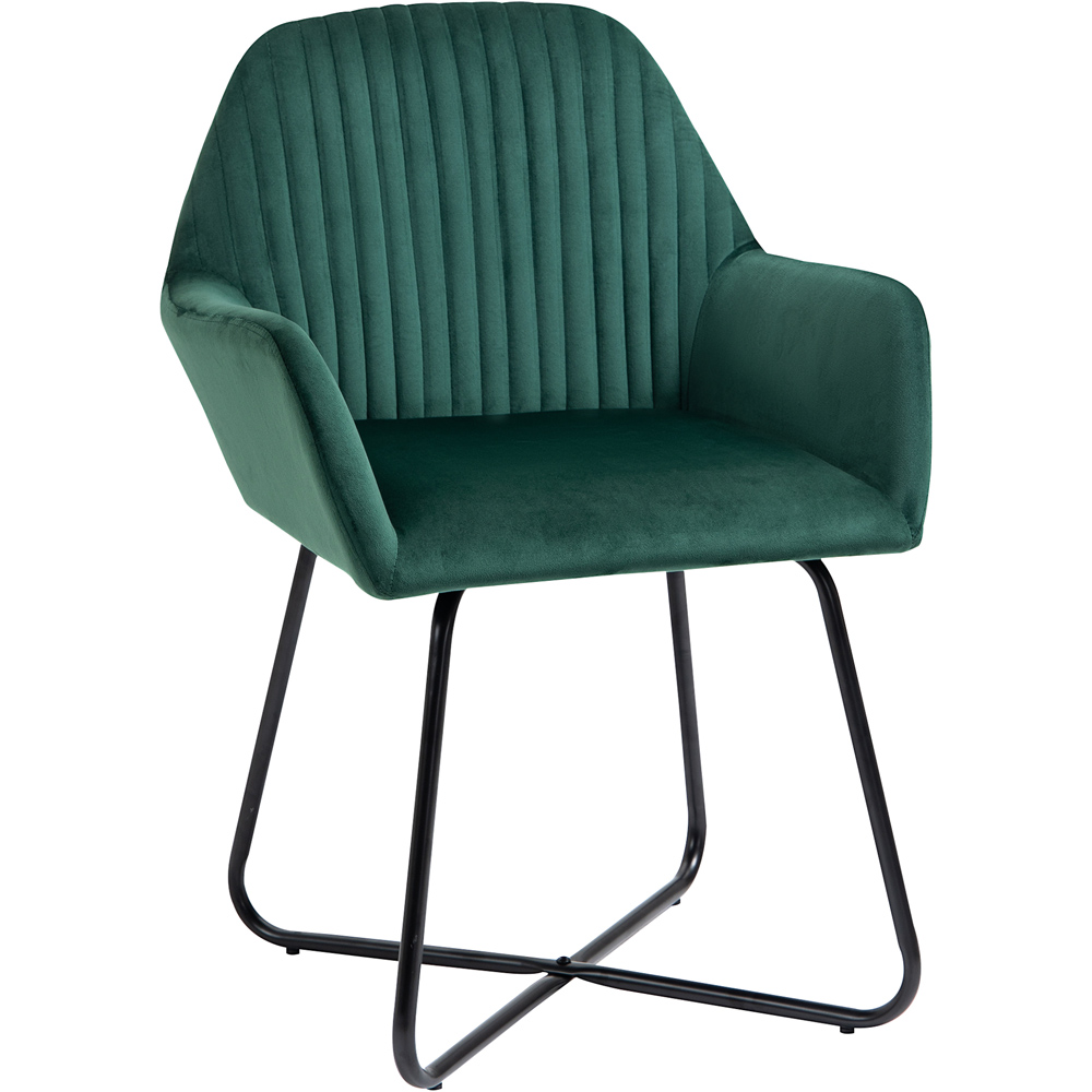Portland Green Upholstered Accent Chair Image 2