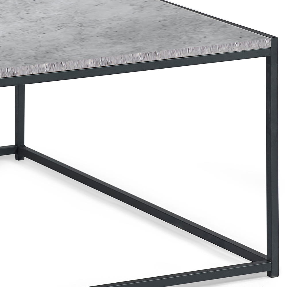 Julian Bowen Staten Concrete Square Coffee Table Image 5