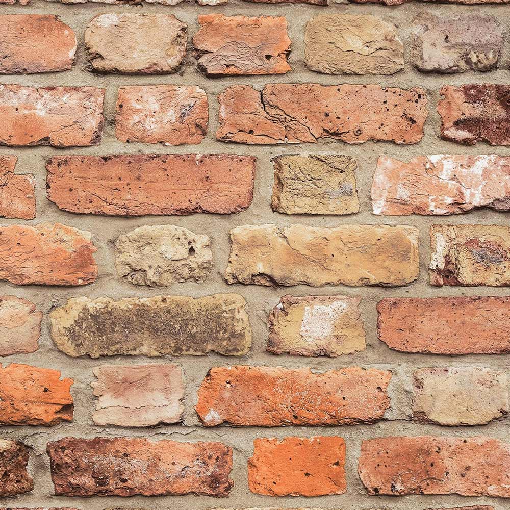 Grandeco Industrial Rustic Red Brick Terracotta Textured Wallpaper Image 1