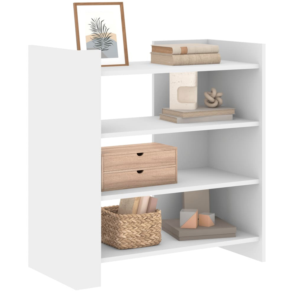 vidaXL 4 Shelf White Sideboard Image 3