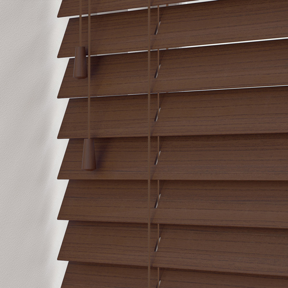New Edge Blinds Grained Venetian Blinds Chocolate 230cm Image 1