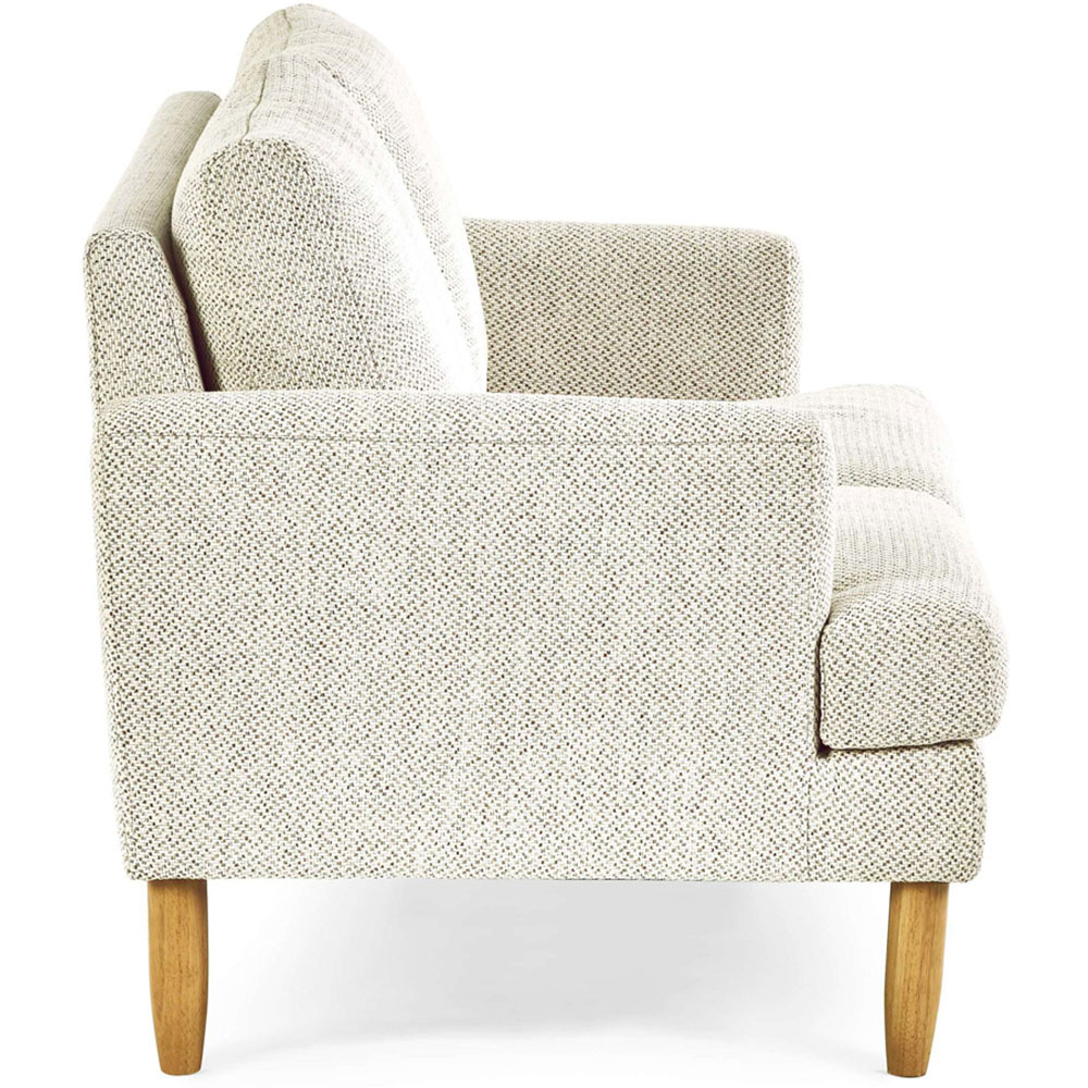 Julian Bowen Daisy 2 Seater Beige Pearl Barley Chenille Upholstered Compact Sofa Image 5