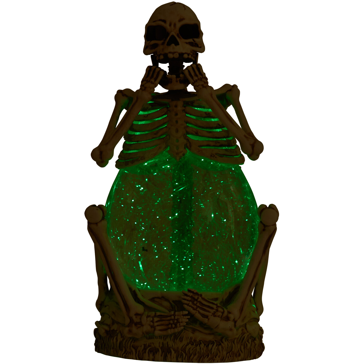 LED Spinning Skeleton Decoration - White Image 5