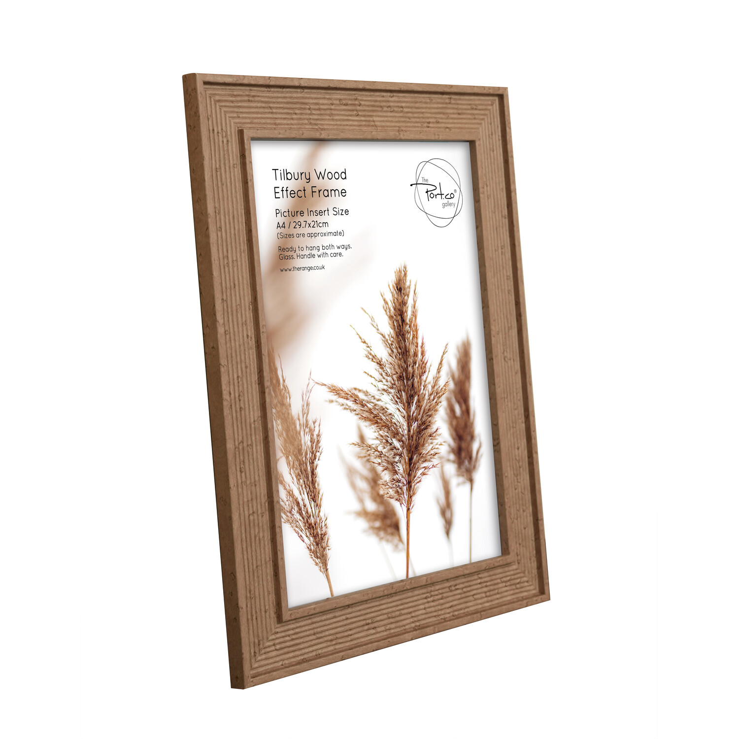 The Port. Co Gallery Tilbury Brown Wood Effect Photo Frame A4 Image 2
