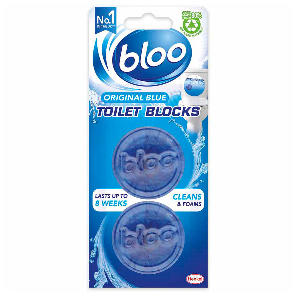 Bloo Original Blue Toilet Blocks 2 x 38g Image