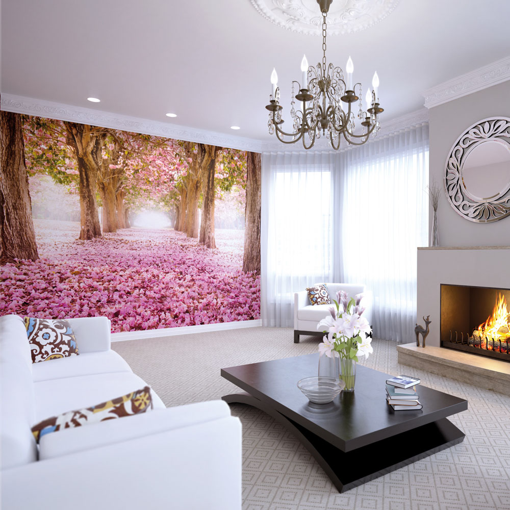 Origin Murals Blossom Tree Pink Wall Mural Image 3